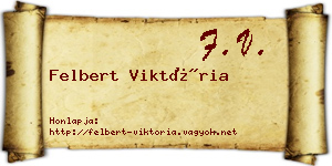 Felbert Viktória névjegykártya