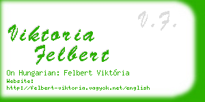 viktoria felbert business card